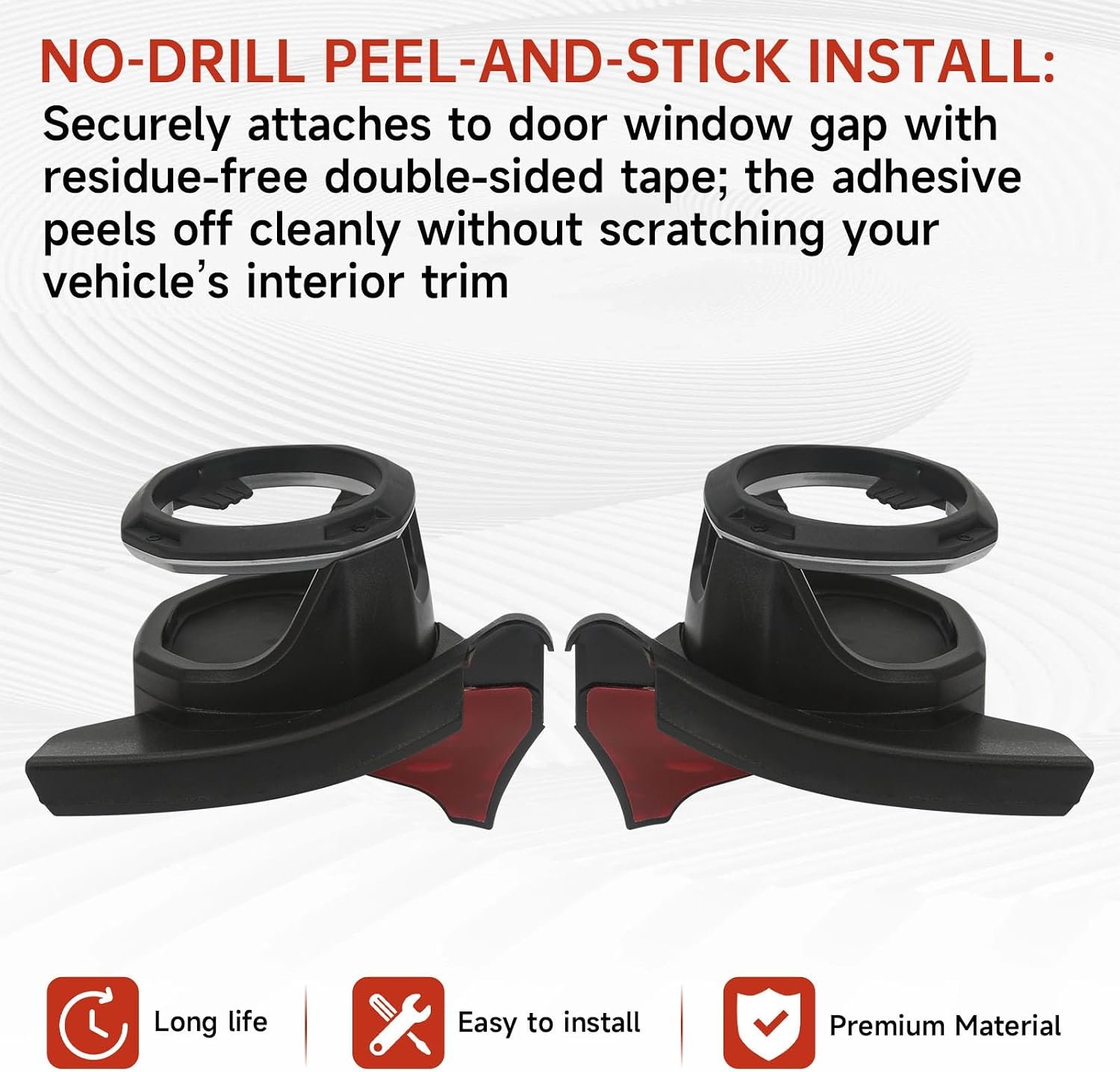 2-Piece Front Door Cup Holder Set | Wrangler JL/JLU 2018–2026 & Gladiator JT 2020–2026 - Image 4