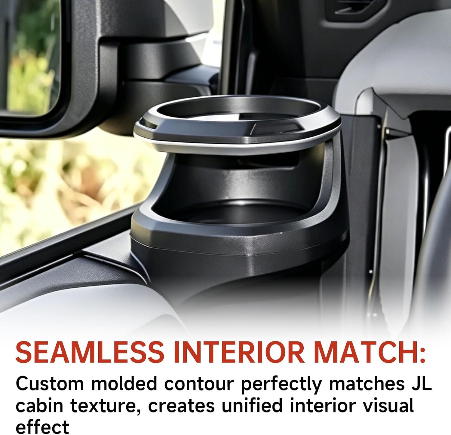 2-Piece Front Door Cup Holder Set | Wrangler JL/JLU 2018–2026 & Gladiator JT 2020–2026 - Image 7