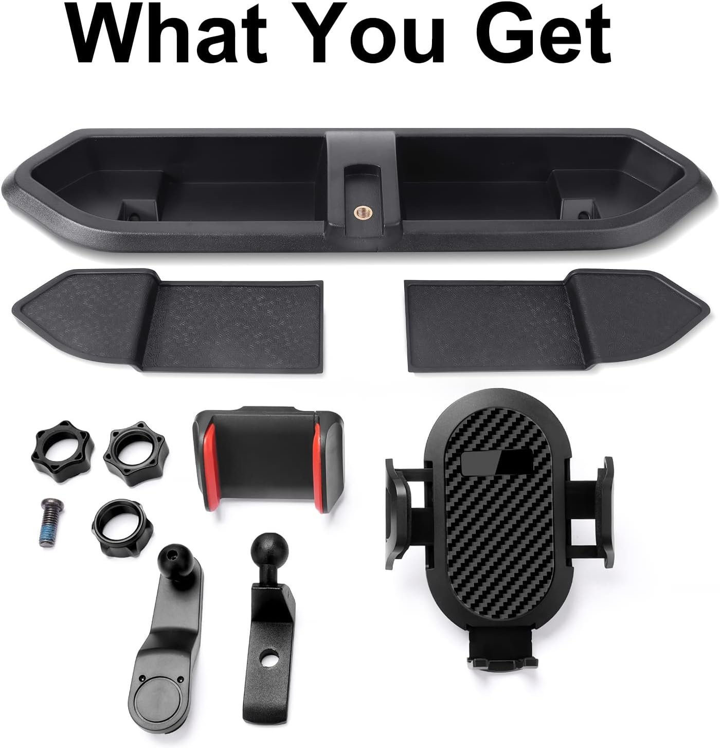Dashboard Storage Tray with Phone Mount | Wrangler JL/JLU 2018–2023 & Gladiator JT 2020–2023 - Image 4