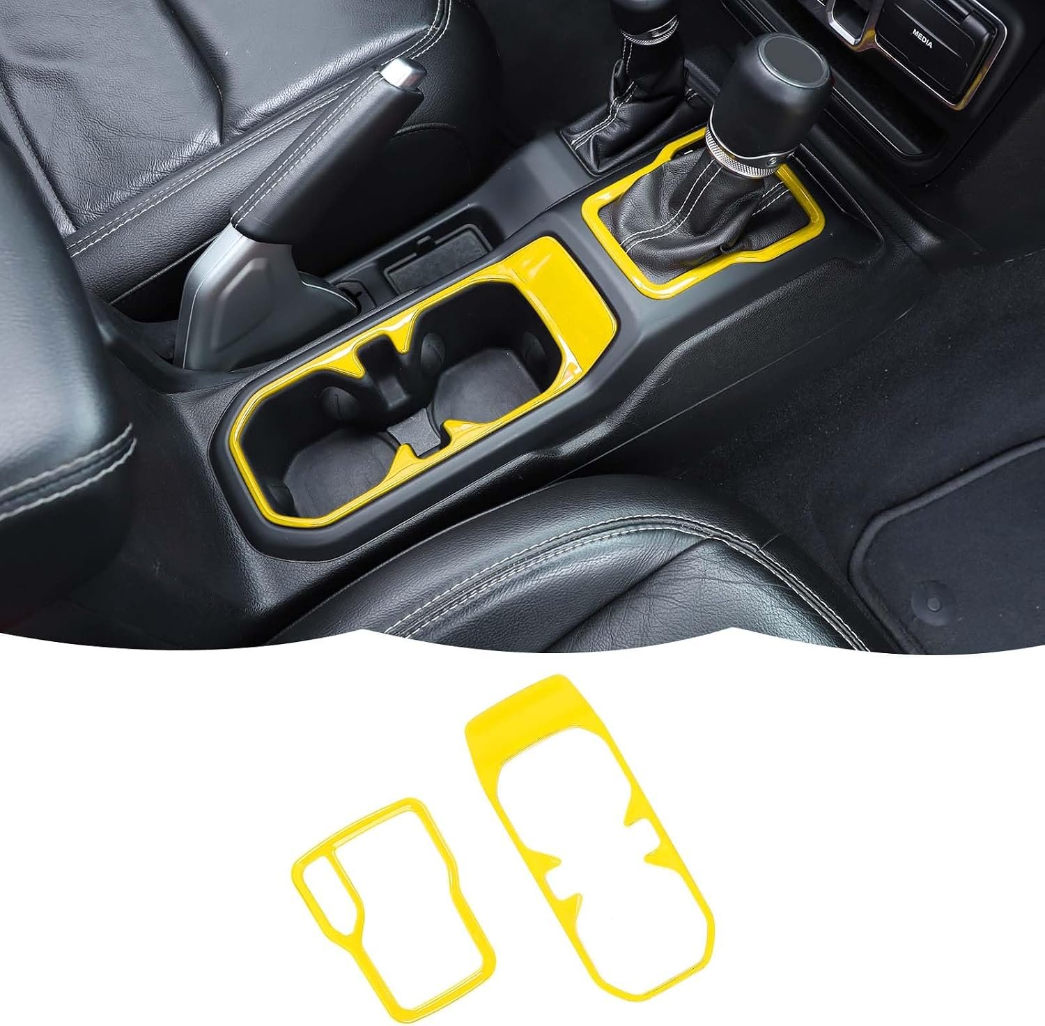 2-Piece Cup Holder & Gear Shift Accent Trim | Wrangler JL/JLU 2018–2026 & Gladiator JT 2020–2026 - Image 6