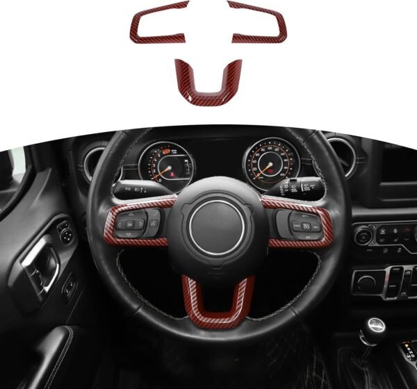 3-Piece Steering Wheel Trim Covers | Wrangler JL/JLU 2018–2026 & Gladiator JT 2020–2026
