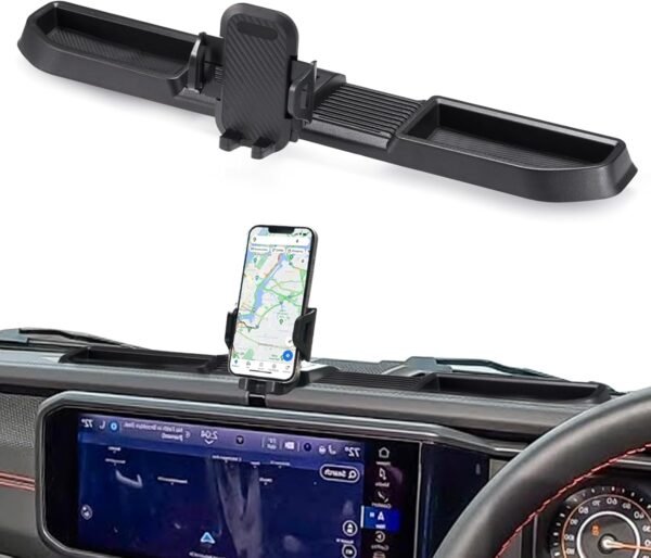 Bolt-On Phone Mount & Dual Storage Tray | Wrangler JL/JLU & Gladiator JT 2024–2026