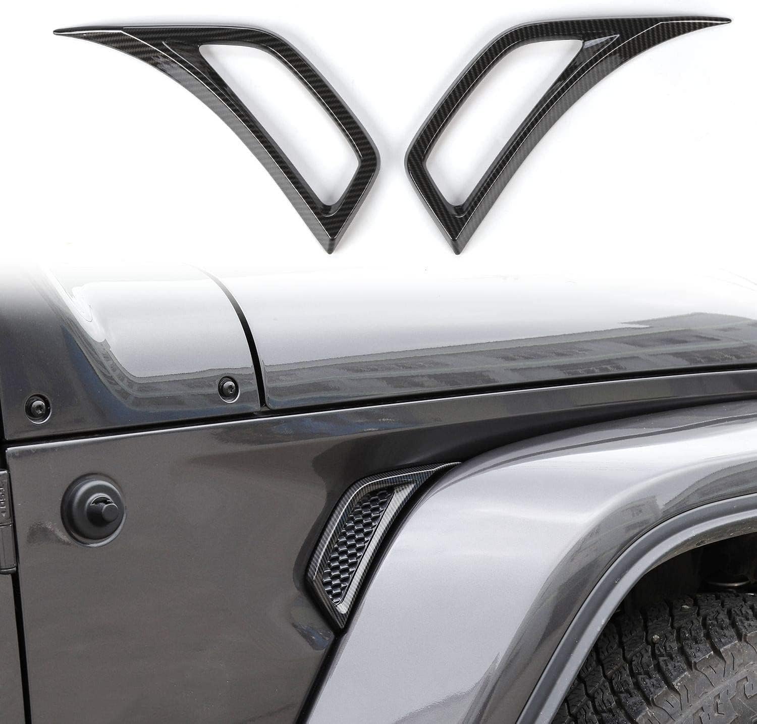 2-Piece Side Fender Vent Trim Covers | Wrangler JL/JLU 2018–2026 & Gladiator JT 2020–2026 - Image 3