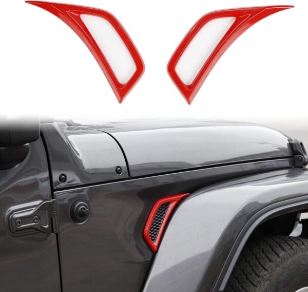 2-Piece Side Fender Vent Trim Covers | Wrangler JL/JLU 2018–2026 & Gladiator JT 2020–2026