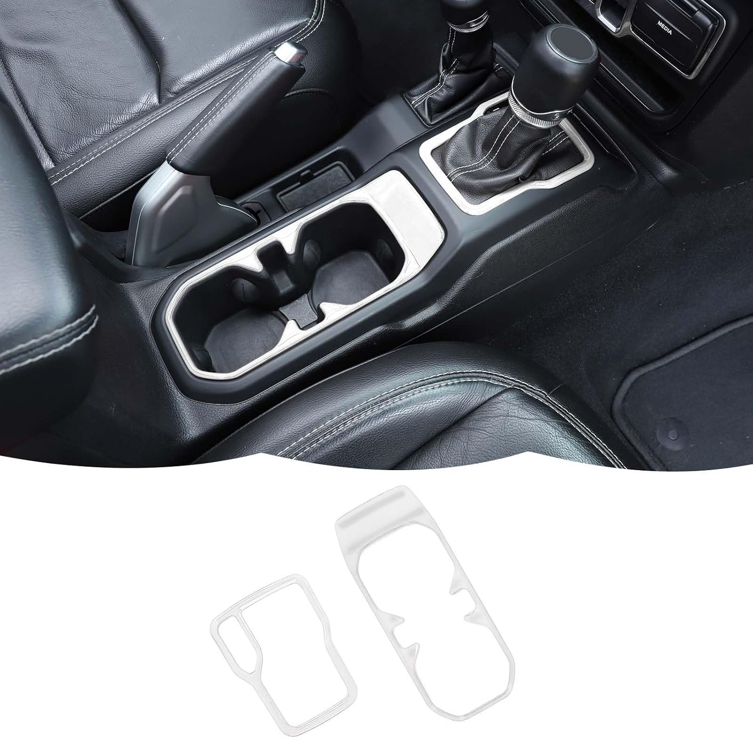 2-Piece Cup Holder & Gear Shift Accent Trim | Wrangler JL/JLU 2018–2026 & Gladiator JT 2020–2026 - Image 7
