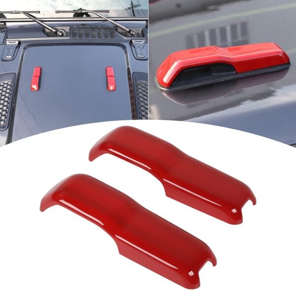 2-Piece Hood Hinge Trim Covers | Wrangler JL/JLU 2018–2026 & Gladiator JT