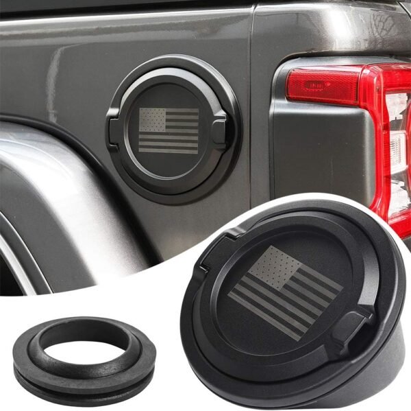 Non-Locking US Flag Fuel Door | Wrangler JL/JLU 2018–2026