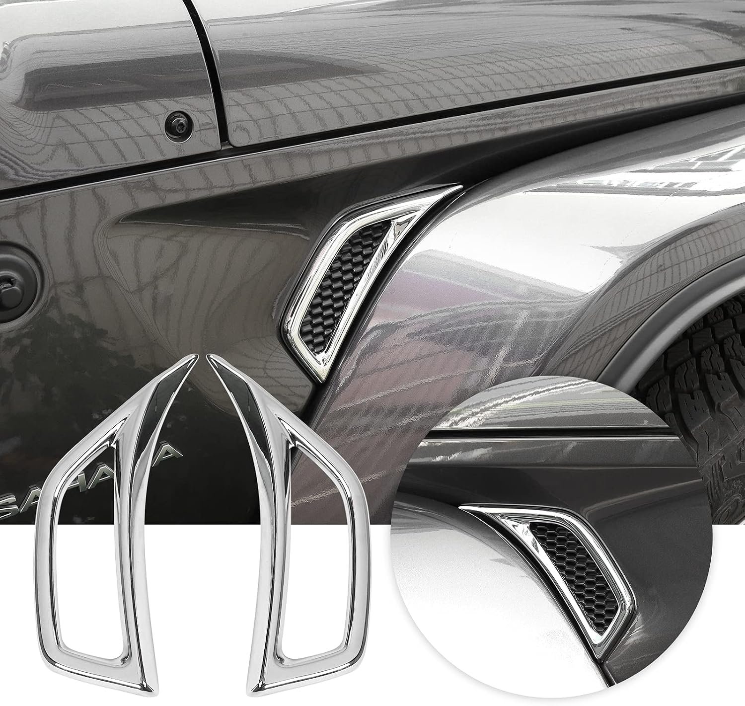 2-Piece Side Fender Vent Trim Covers | Wrangler JL/JLU 2018–2026 & Gladiator JT 2020–2026 - Image 7