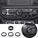 Thin Style knob covers — Black color preview