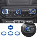 Thin Style knob covers — Blue color preview