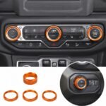 Thin Style knob covers — Orange color preview