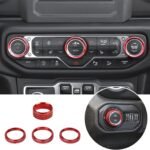 Thin Style knob covers — Red color preview