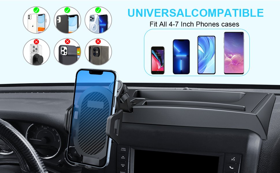 Wrangler JK phone mount fitment