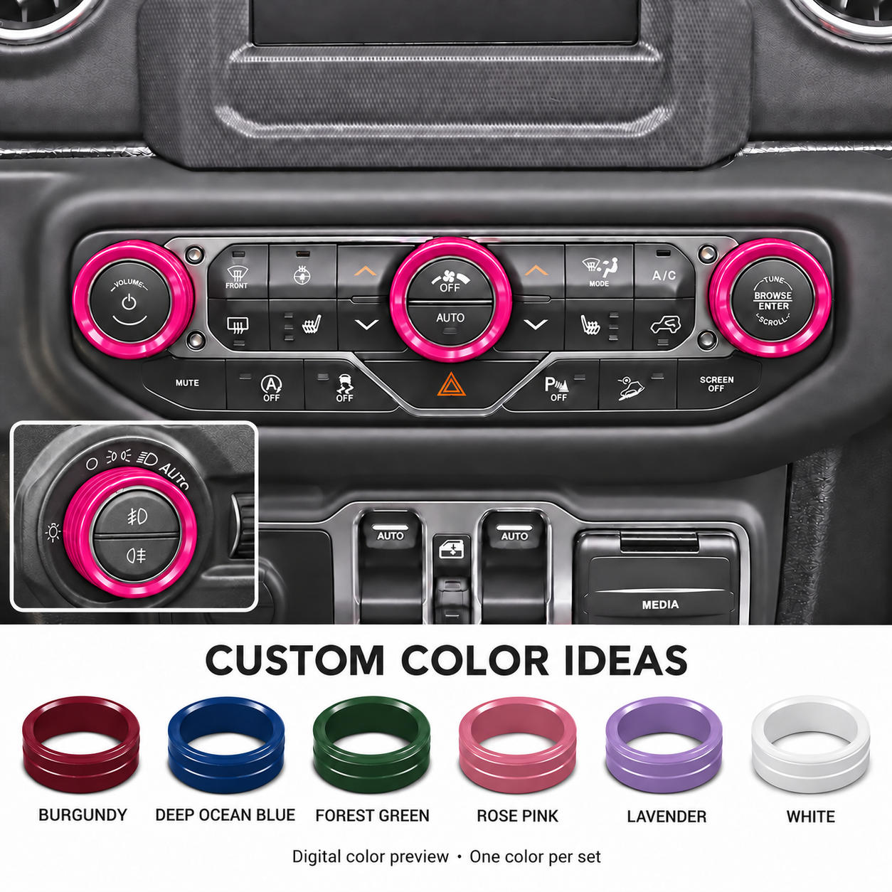 JL/JT · 4-Piece Knob Covers — finish reference